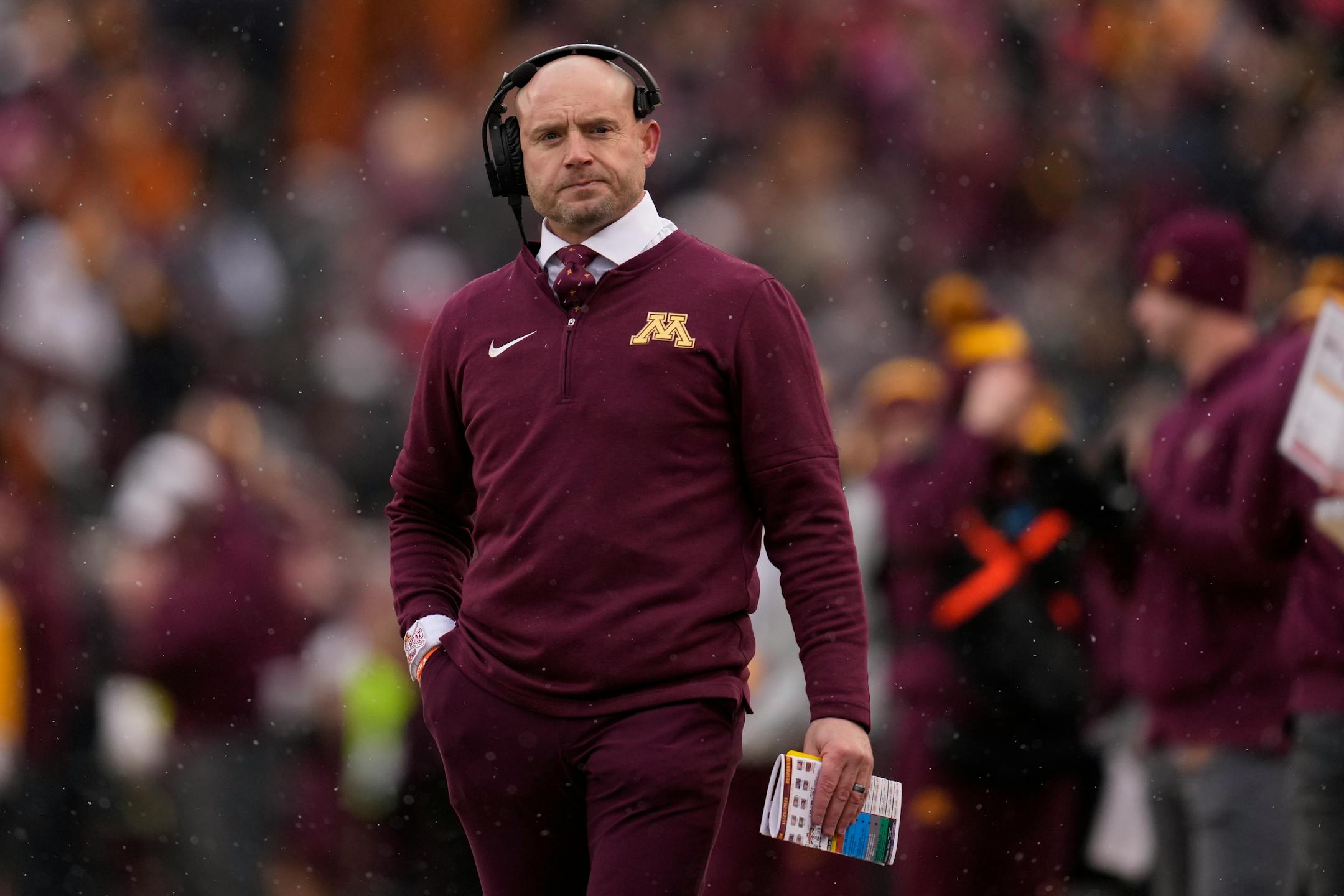 Minnesota coach P. J. Fleck and the Gophers will find out their bowl destination on Sunday