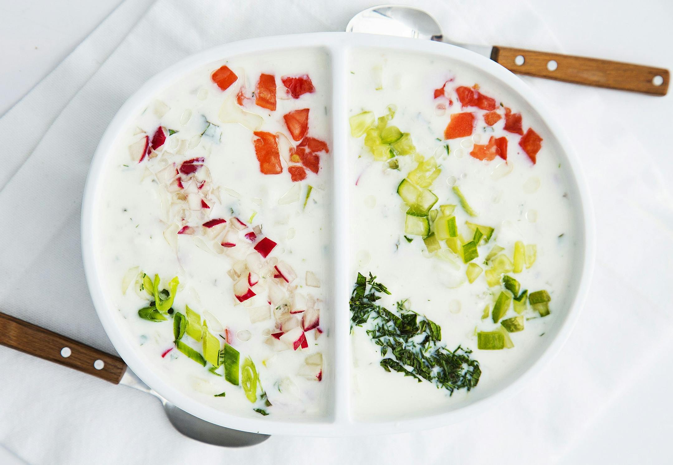 This dairy-rich chilled soup is a refreshing summer treat.