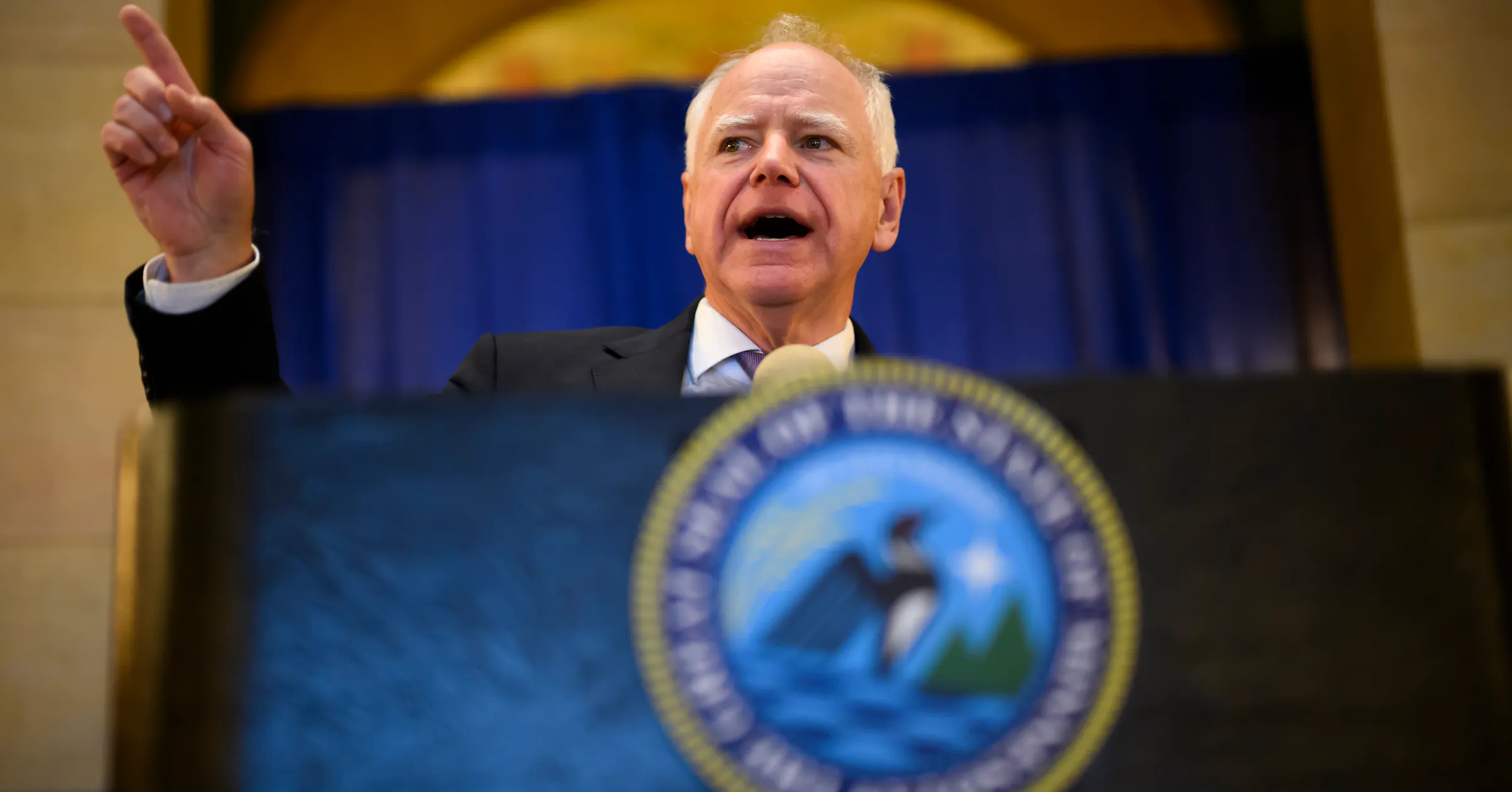 Minnesota Governor Walz Sees Approval Rating Drop to 39% in Final Year