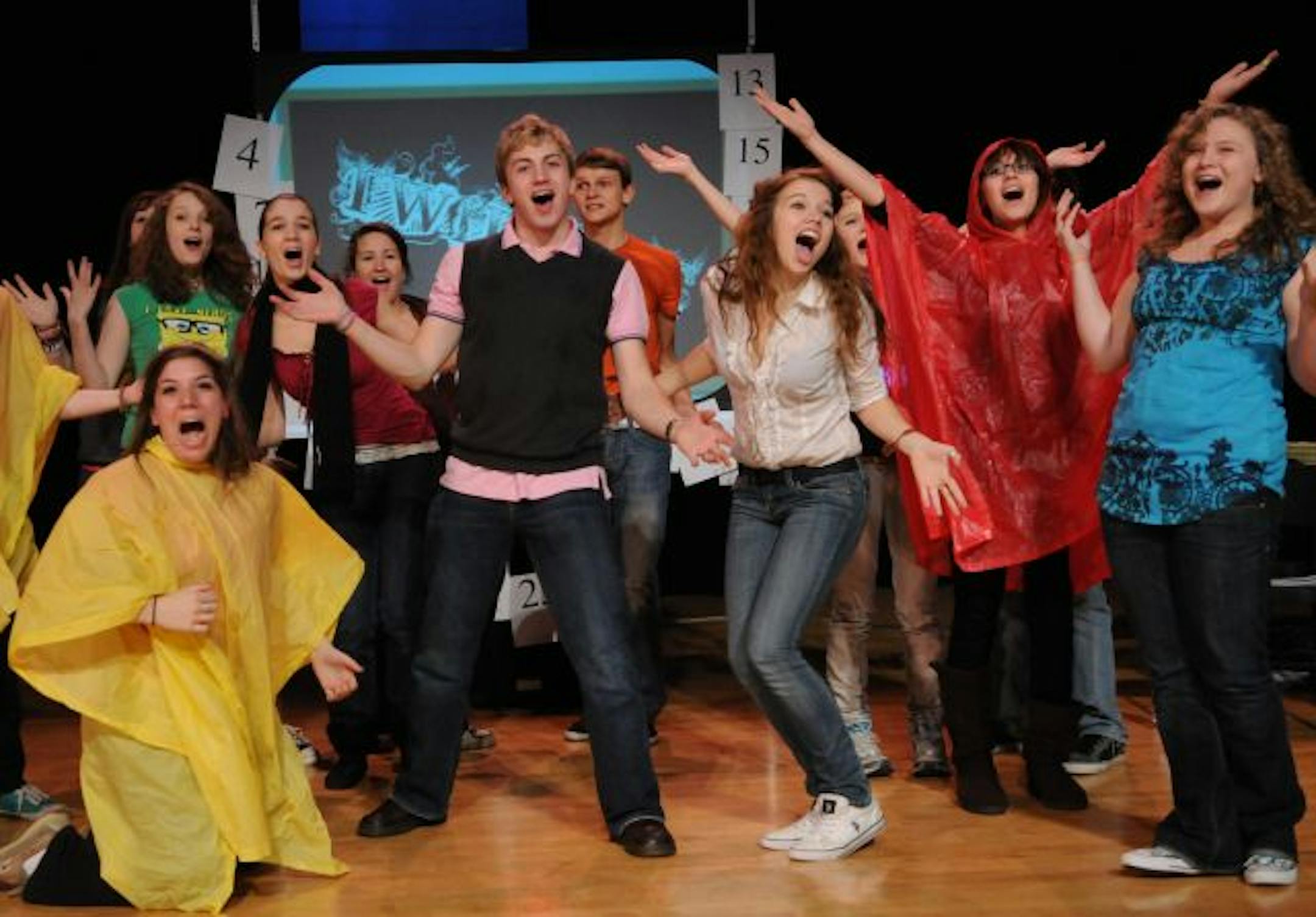 Perpich Center for Arts Education students created a play titled "Stuck in the Middle." The show consists of 25 plays performed in 50 minutes. Each is given a number and the audience calls out which play they want performed next.