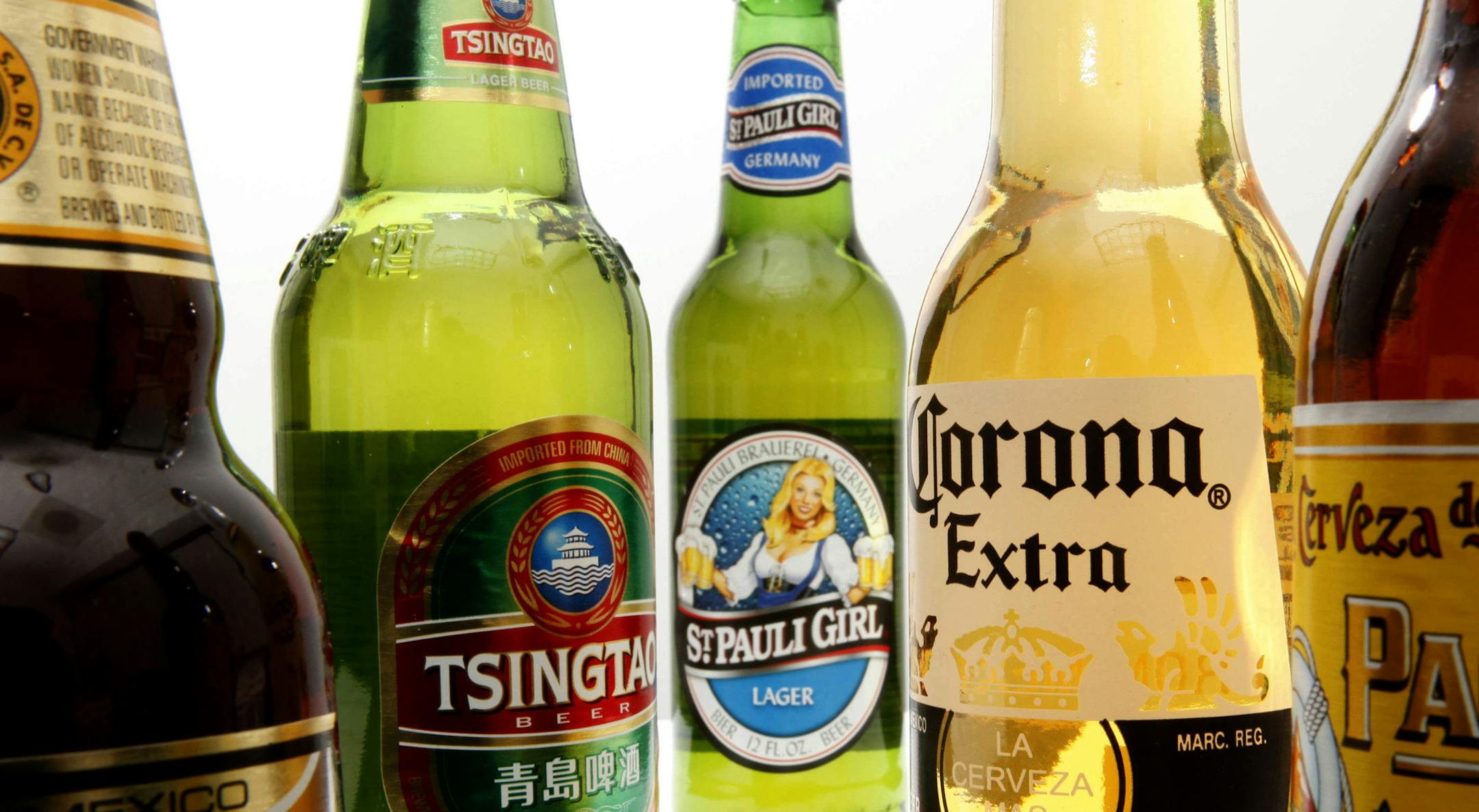 Shares of Constellation Brands rose after it reported strong sales of beers like Corona and Modelo.