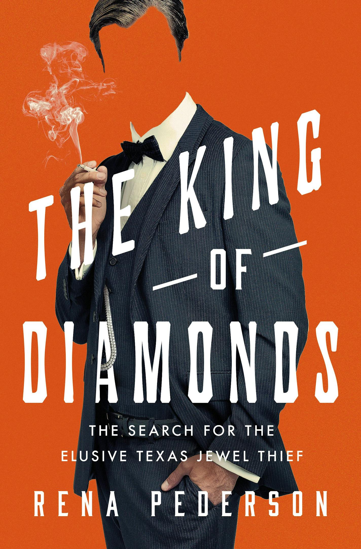 orange cover of "King of Diamonds," depicting a shady looking man