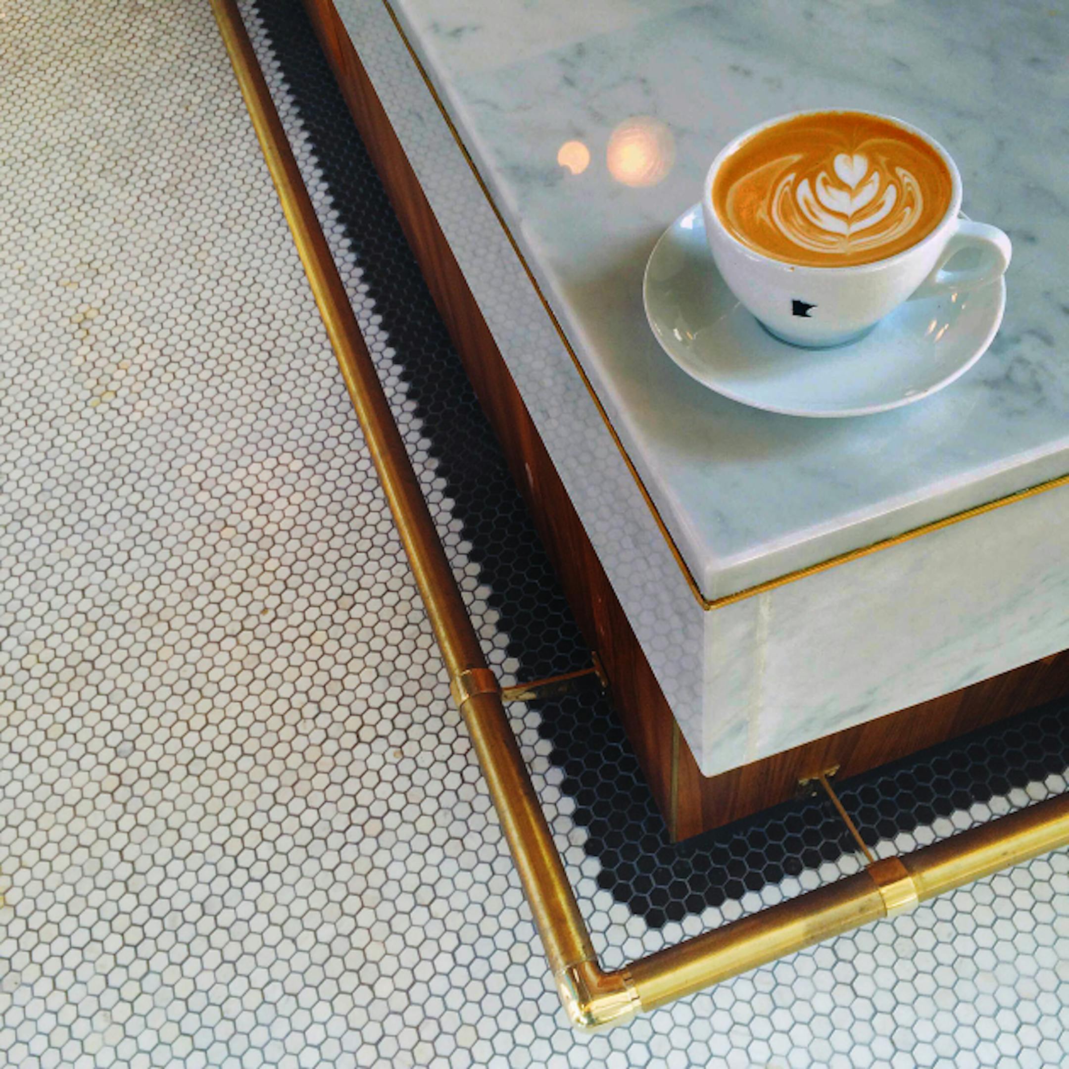 Latte at Spyhouse in Minneapolis' North Loop.'