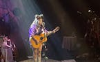 Sierra Ferrell offers a solo acoustic tune in the middle of her set at First Avenue.