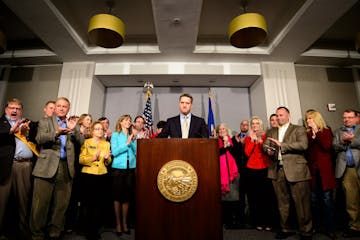 House GOP Leader Kurt Daudt received applause from Republican House members when he said "I'm proud to say tht Democrats' total control of state gover