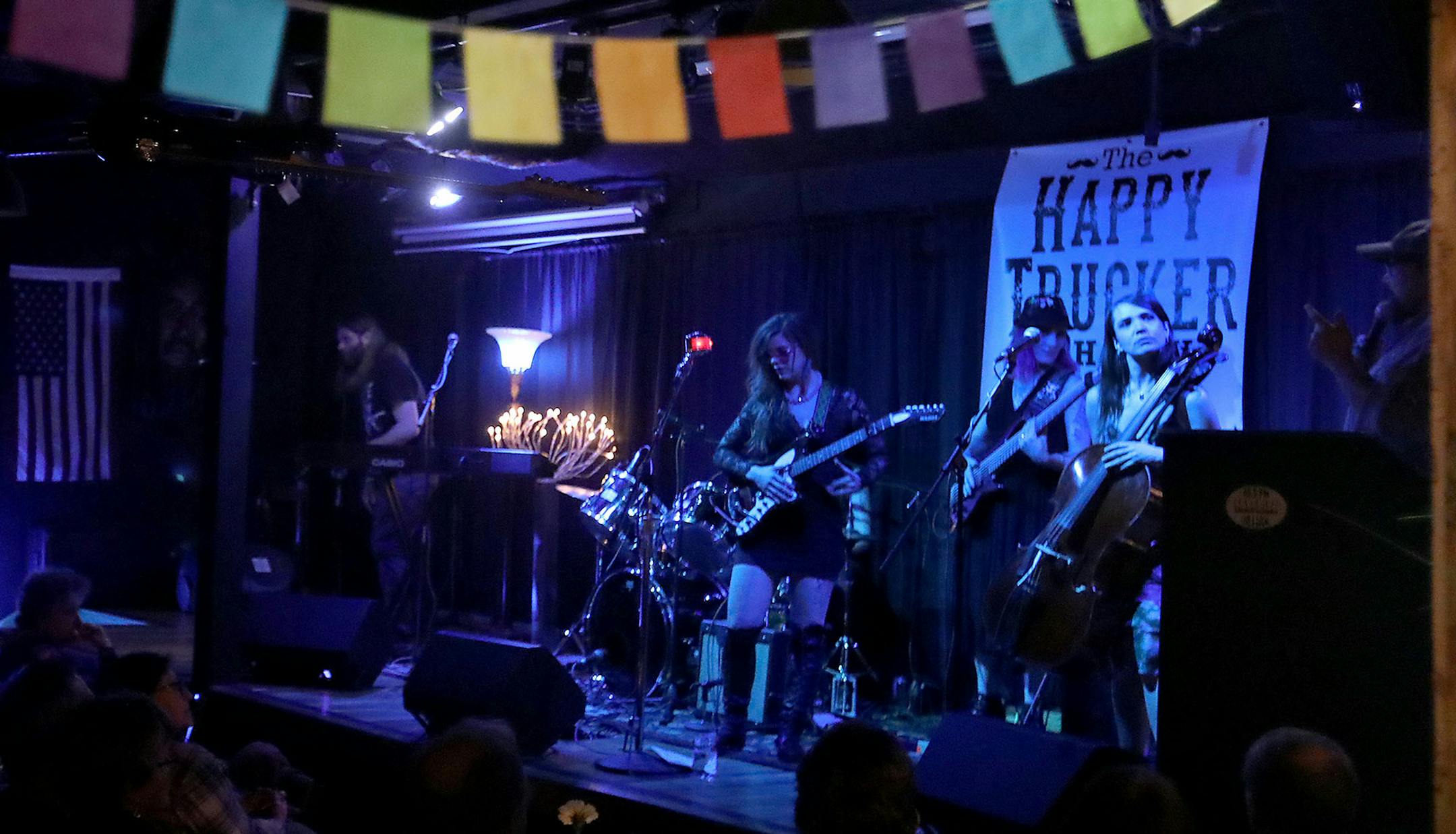 Tickets to KBEK's Friday night live shows are the toughest ticket in Kanabec County where Red Eye Ruby brought out the locals and music lovers from elsewhere Friday, Jan. 31, 2020, in Braham, MN. Here, Shawn Sullivan, right, one of the radio station's owners and KBEK DJ, prepared to go live with Red Eye Ruby in The Listening Room at KBEK in this town of less than 2,000.] DAVID JOLES • david.joles@startribune.com In an era when real local radio is increasingly rare on the nation's airwaves