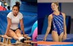 Olympic gymnastics hopefuls Suni Lee, of St. Paul, and Grace McCallum, of Isanti.
