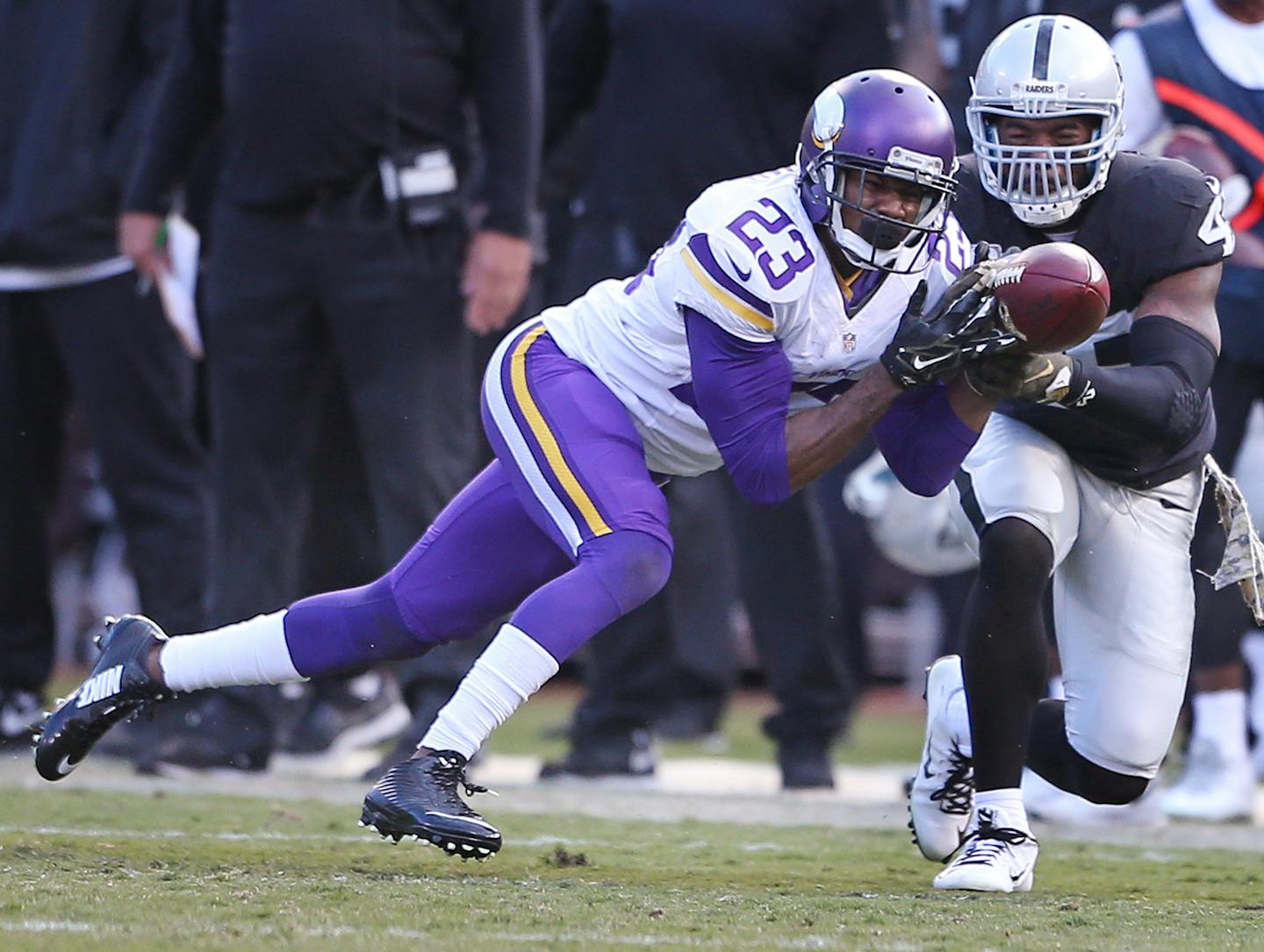 Minnesota Vikings cornerback Terence Newman (23)