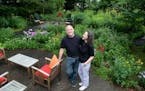 Jeremy and Amy-Ann Mayberg in their Edina garden. They inherited a prairie restoration when they bought their house, which sparked a fascination with 