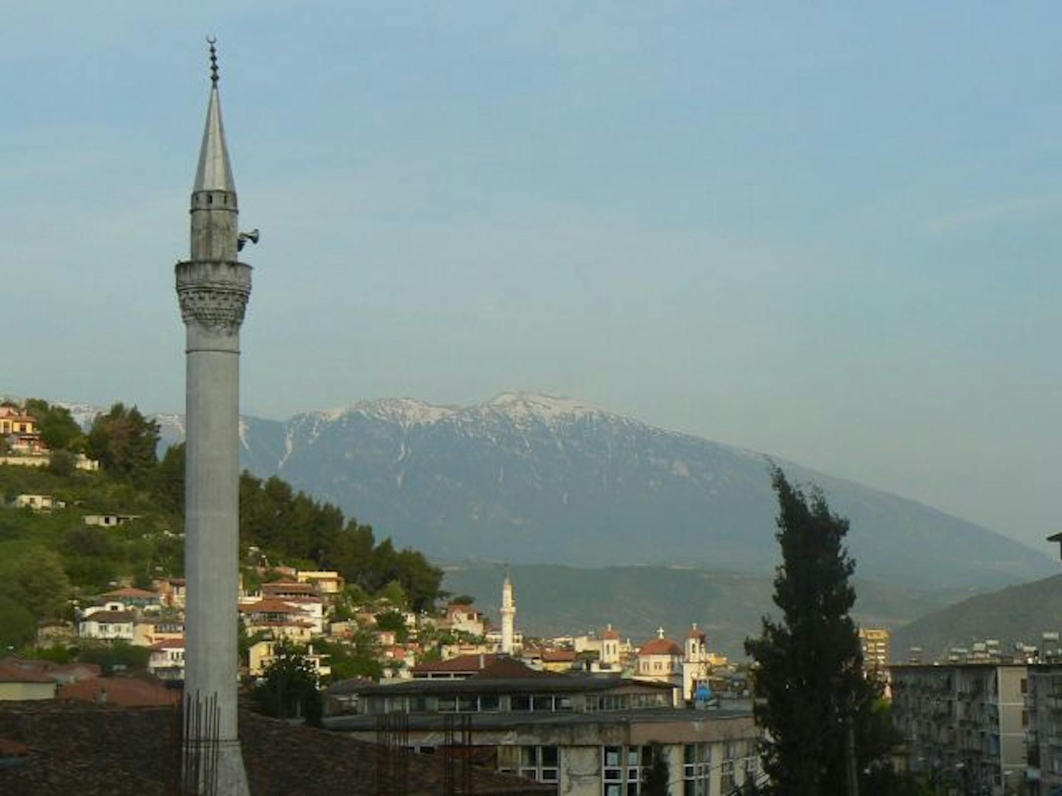 The historic mountain town of Berati in Albania was declared a "museum city" by the communist government. Even though religion was banned, its mosques and churches were preserved.