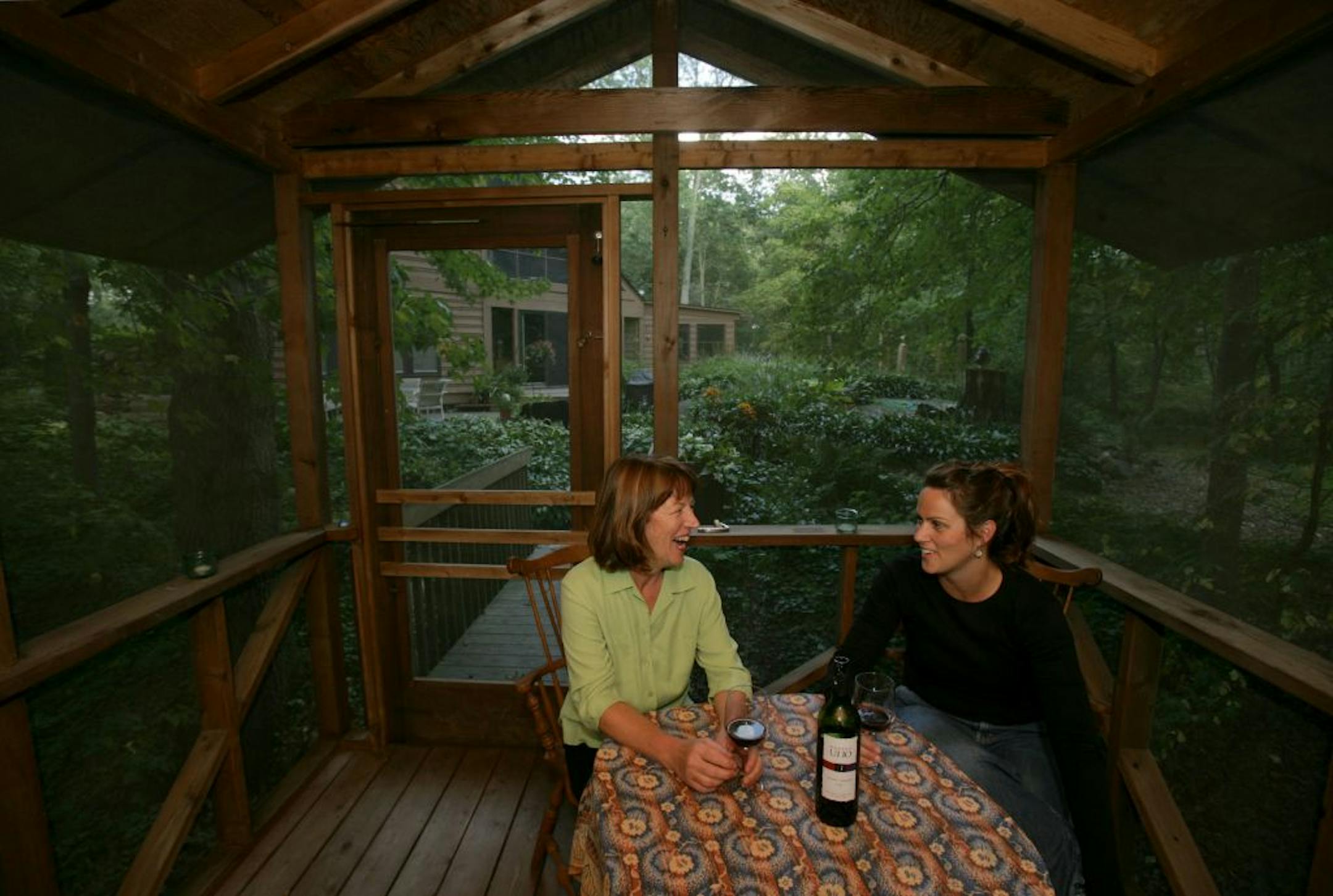 �Lori Gordon and Brooke Thalacker in the screen house. Home & Garden cover story on people renting out part of their home to save money in this troubled economy. Lori Gordon took on a renter after the stock market crashed last year. But her tenant, Brooke, has become a friend and like a daughter to her.