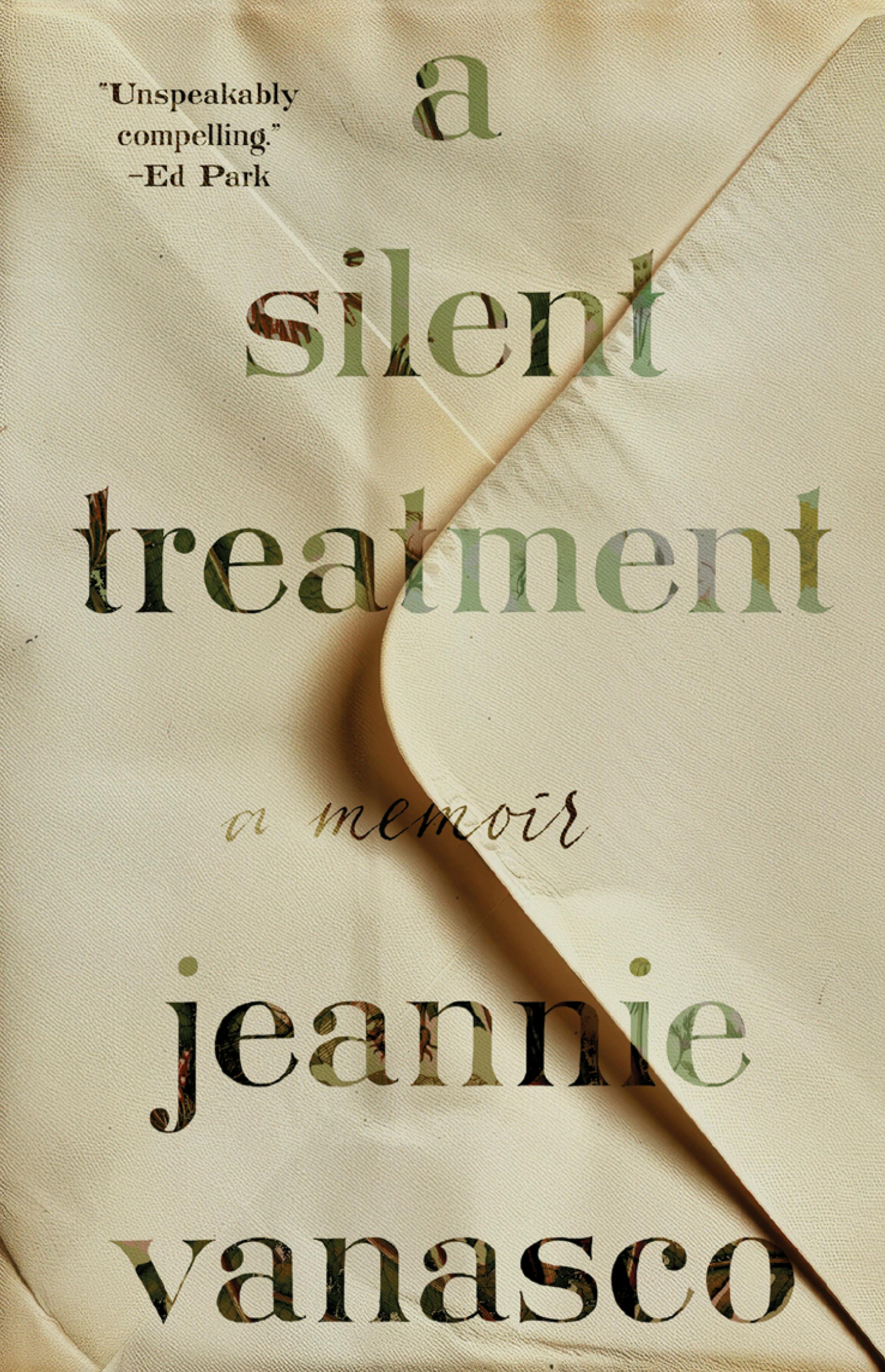 cover of A Silent Treatment is designed to look like a large envelope