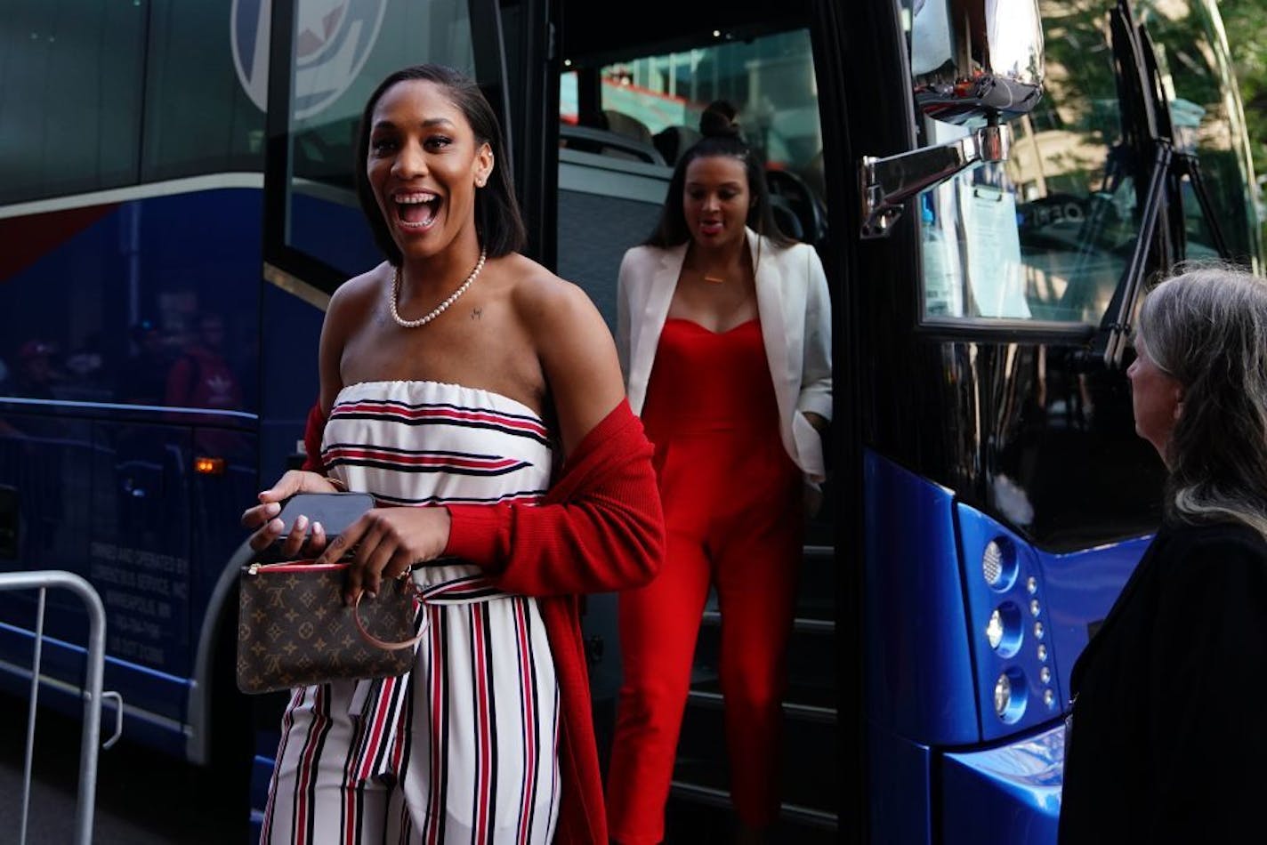 Las Vegas Aces forward A'ja Wilson, signing autographs for WNBA fans Friday night in downtown Minneapolis, is the face of a rookie class that could go down as one of the best since 2004.