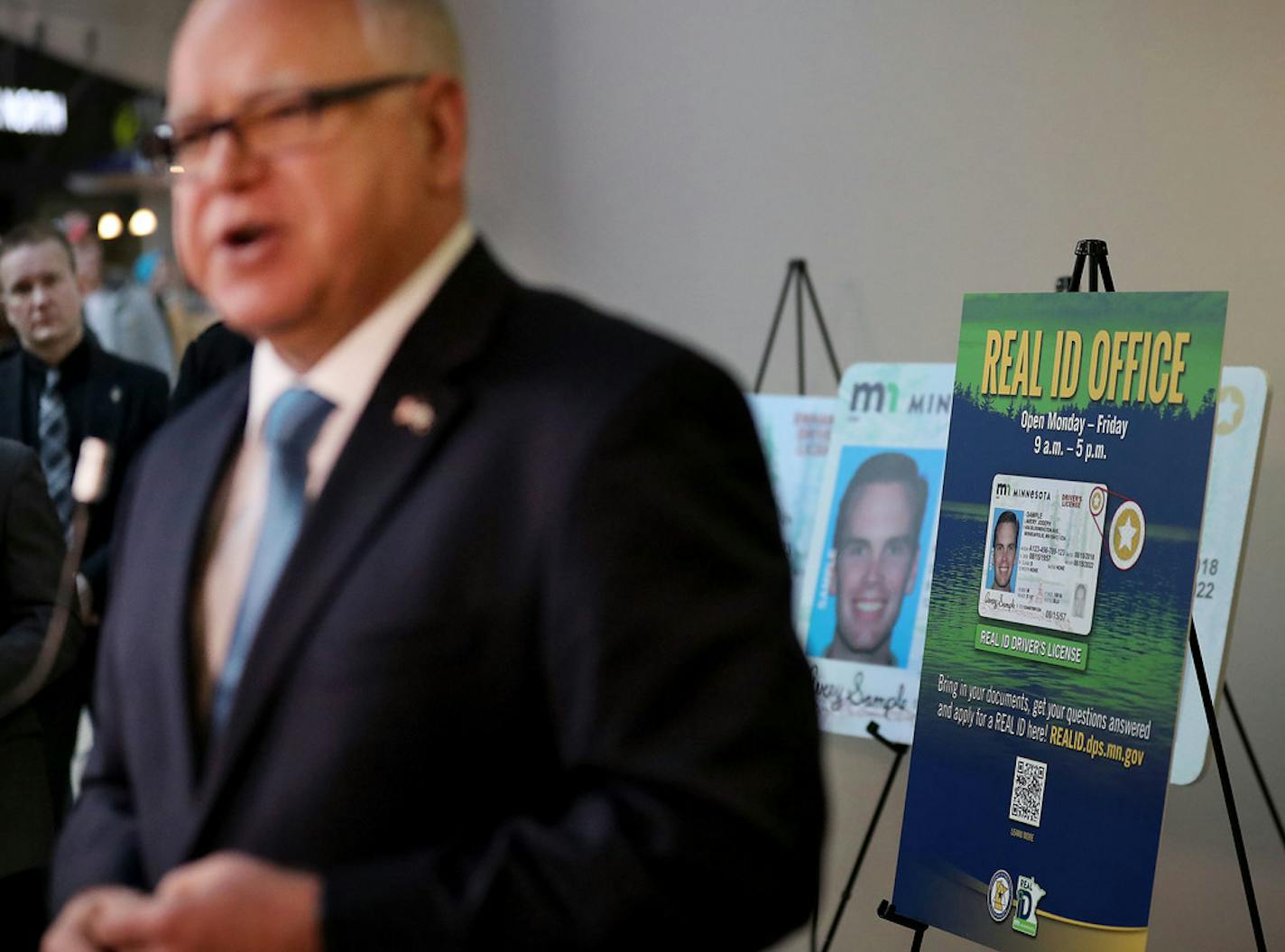 "We need to get the message out that they need to get this done," Gov. Tim Walz said at Wednesday's news conference at Minneapolis-St. Paul International Airport.