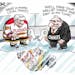 Steve Sack editorial cartoon for Jan. 9, 2013. Topic: NHL lockout ends.