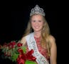 Emily Annexstad poses for a photo after being crowned the 64th Princess Kay of the Milky Way during an evening ceremony at the Minnesota State Fairgro