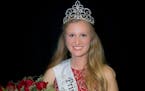 Emily Annexstad poses for a photo after being crowned the 64th Princess Kay of the Milky Way during an evening ceremony at the Minnesota State Fairgro