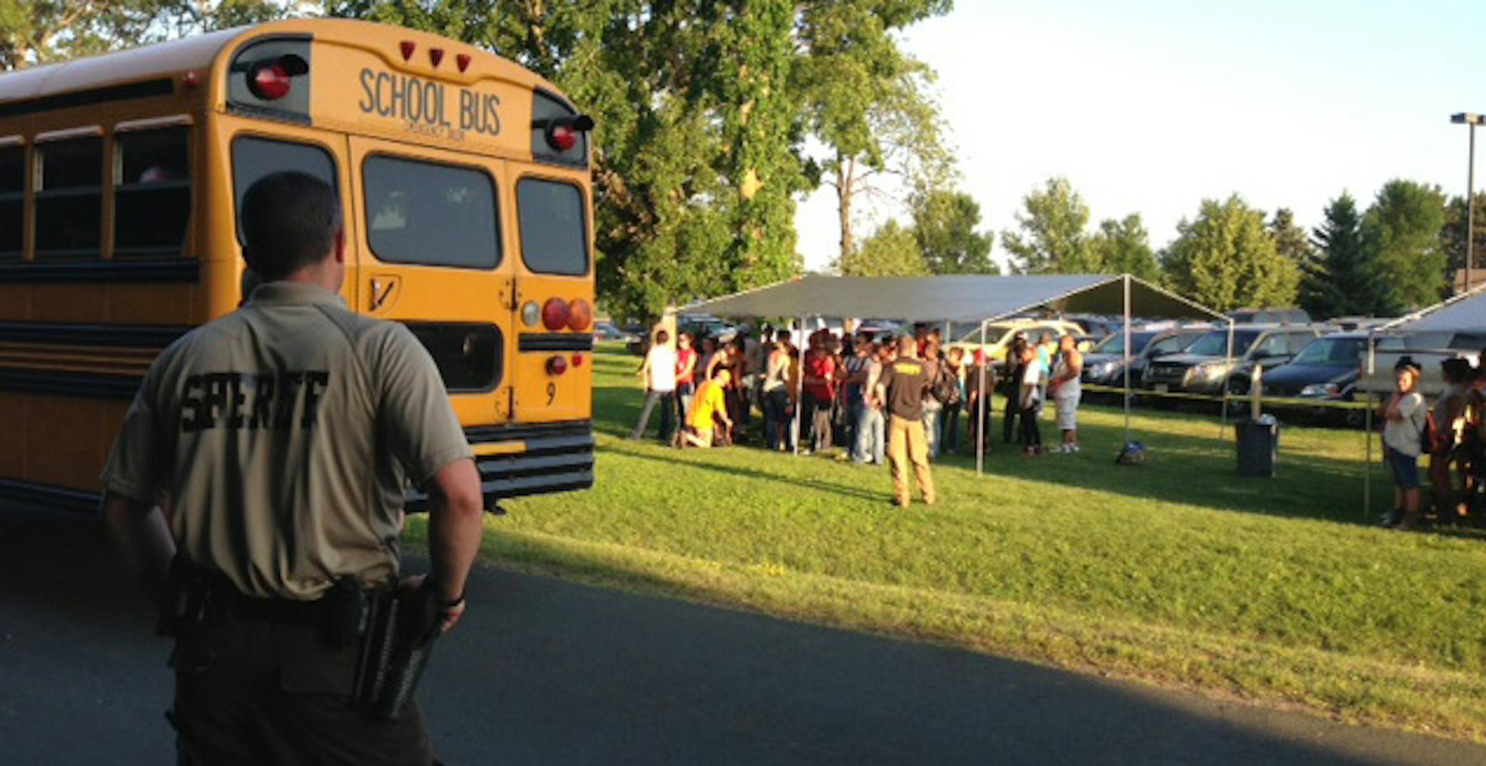 Law enforcement officials and volunteers searched Polk County for Isaiah Theis.