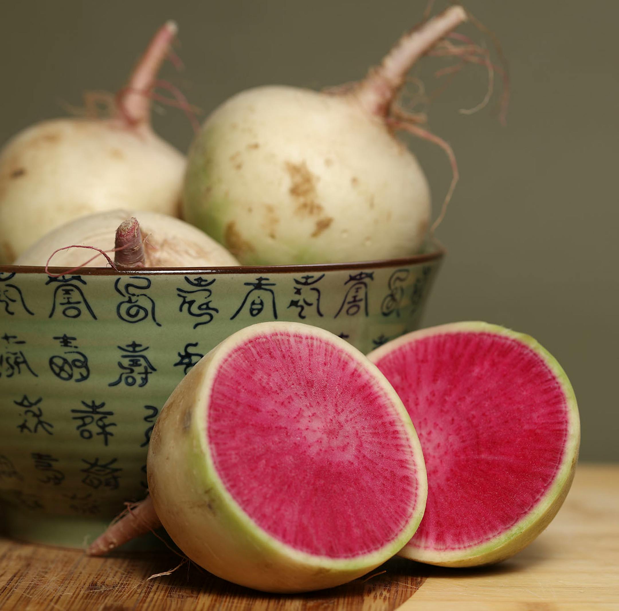 Beauty Heart Radishes for the cold season. winter radishes