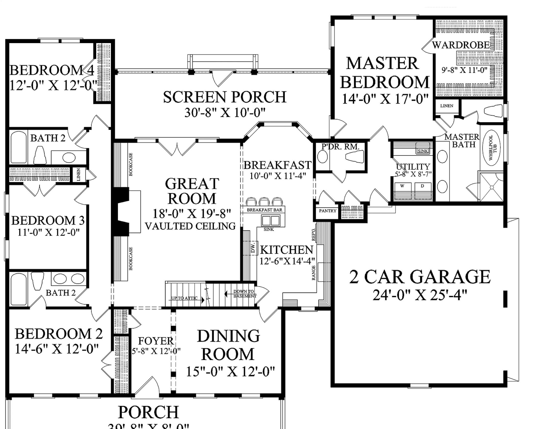 Family-friendly home combines old-fashioned farmhouse charm with a practical, modern layout. plan052916