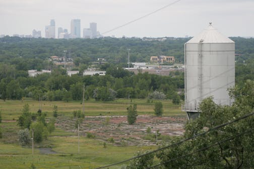 The TCAAP site, photographed from the top of the Kame, a former reservoir that is the highest point in Ramsey County, in 2010.