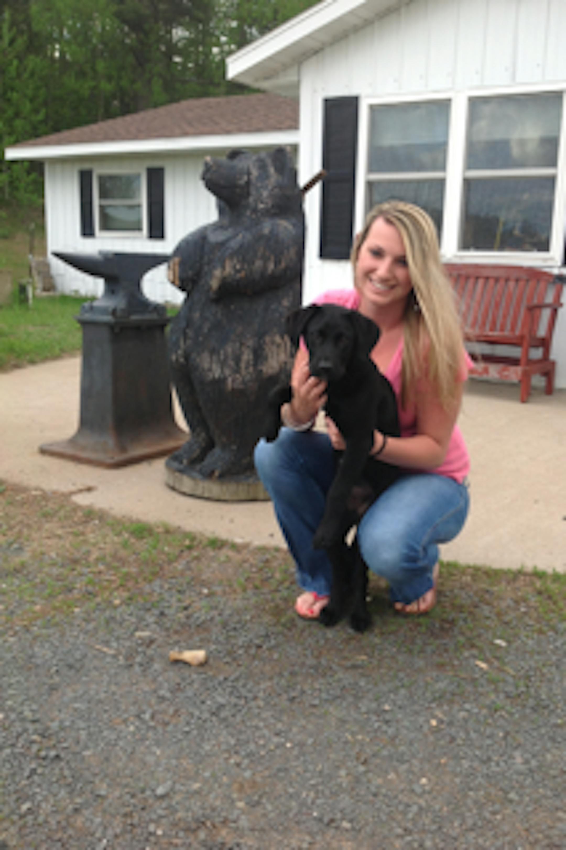 Tori Henderson died Wednesday night while a passenger on a snowmobile on Bone Lake in western Wisconsin.