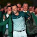 Sergio Garcia donned the green jacket after winning the Masters in April.