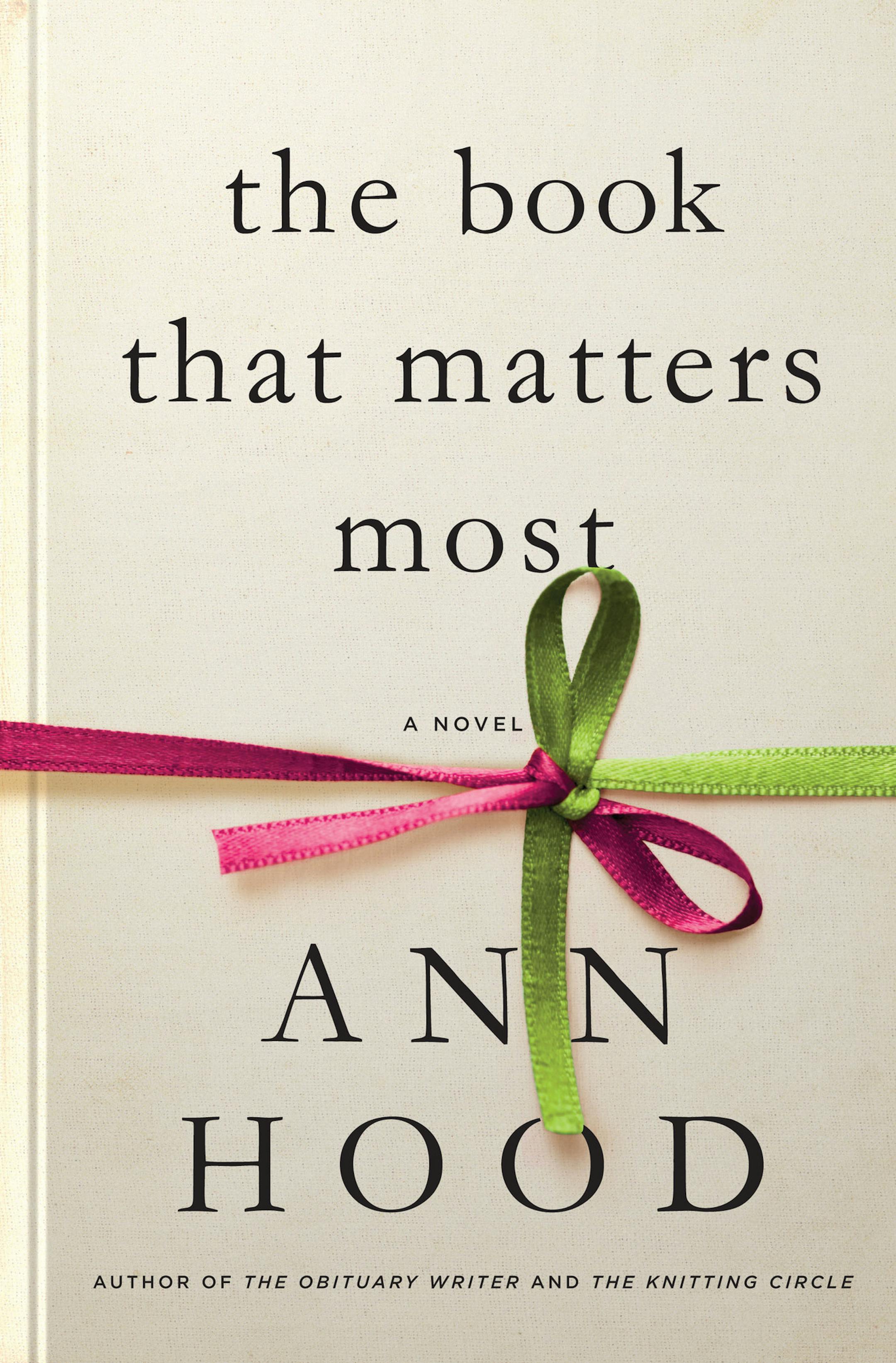 "The Book That Matters Most," by Ann Hood