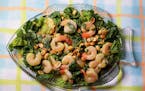 Shrimp Salad With Green Curry Dressing.