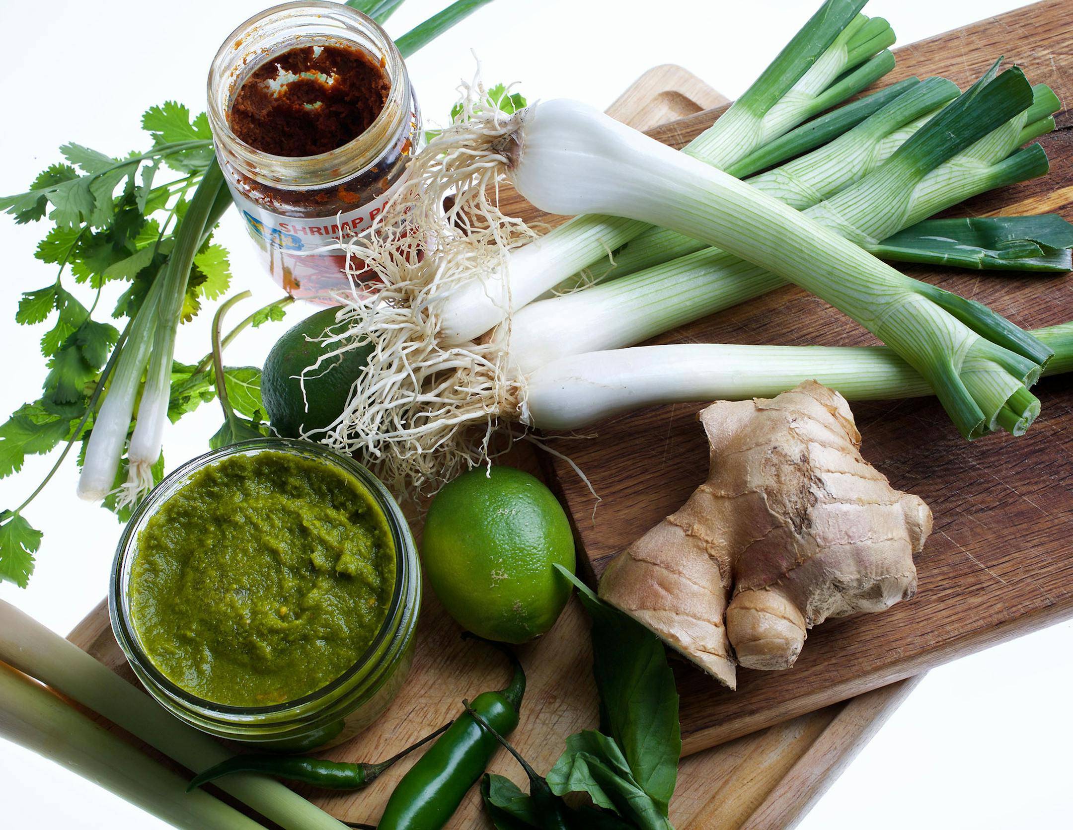 Make the most of your spring vegetable bounty by making your own curry paste.