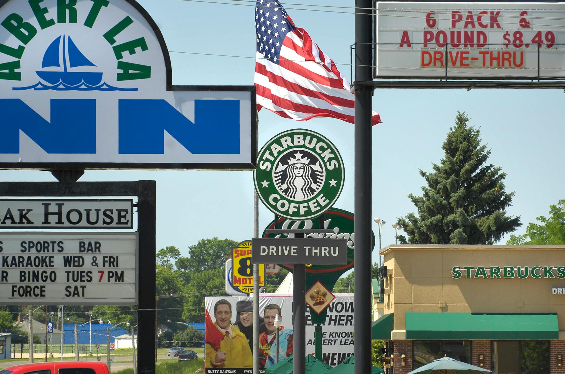 This Starbucks, just off an Albert Lea exit of Interstate 35, is among 600 that will be closed as the company seeks to consolidate and close weaker-performing stores.