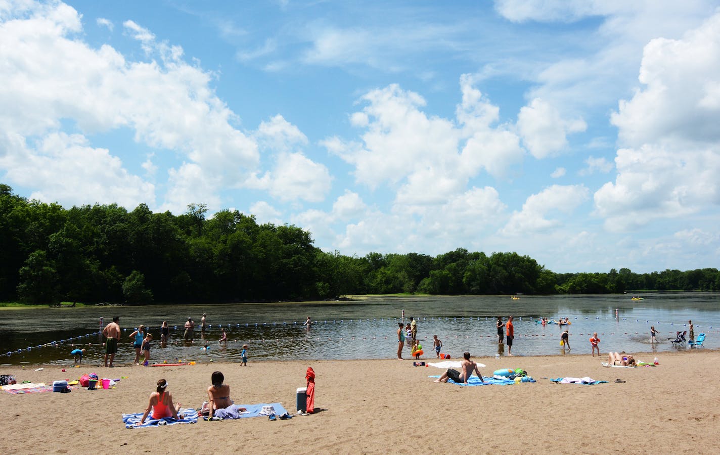 Cleary Lake Regional Park: Campsites at the park in Prior Lake are within walking distance of the beach.