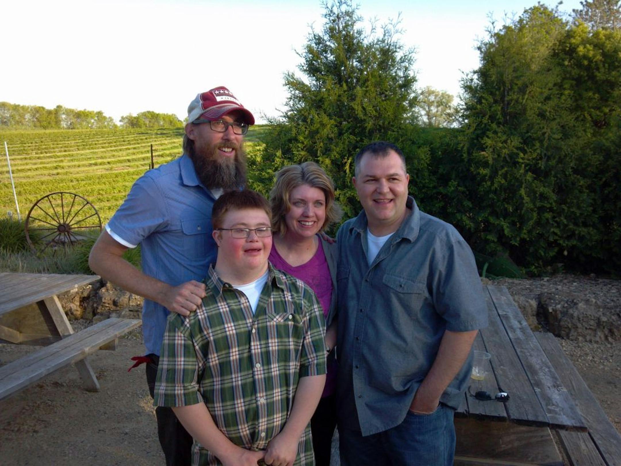 Submitted photo
Caleb Gotz, bottom left, David Crowder, top left, Dana Gotz, middle, and Rob Gotz.