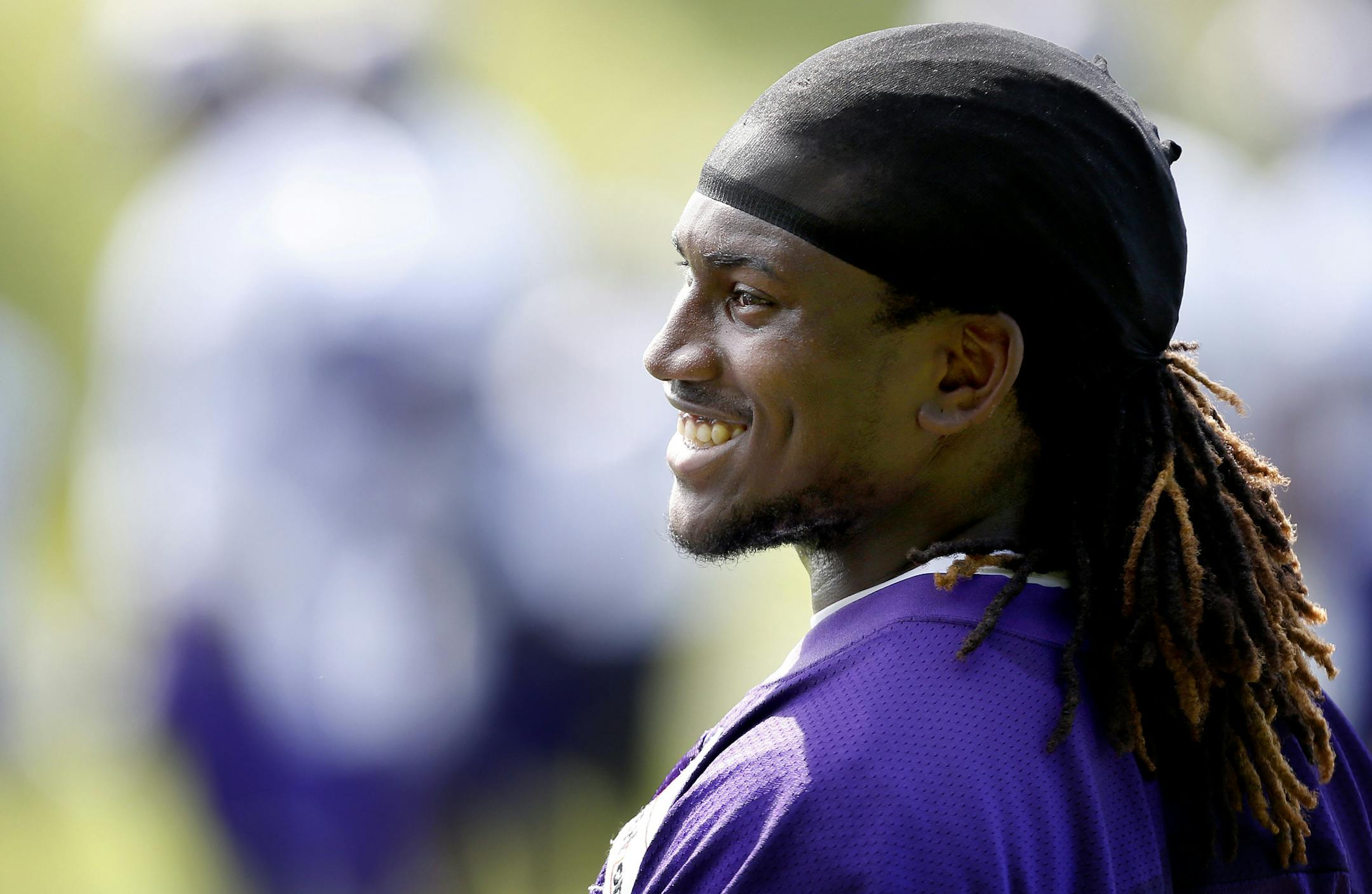 Minnesota Vikings rookie receiver Cordarrelle Patterson (84) during practice on Wednesday. ] CARLOS GONZALEZ cgonzalez@startribune.com June 19, 2013, Eden Prairie, Minn., Winter Park, Minnesota Vikings minicamp ORG XMIT: MIN1306191737418523