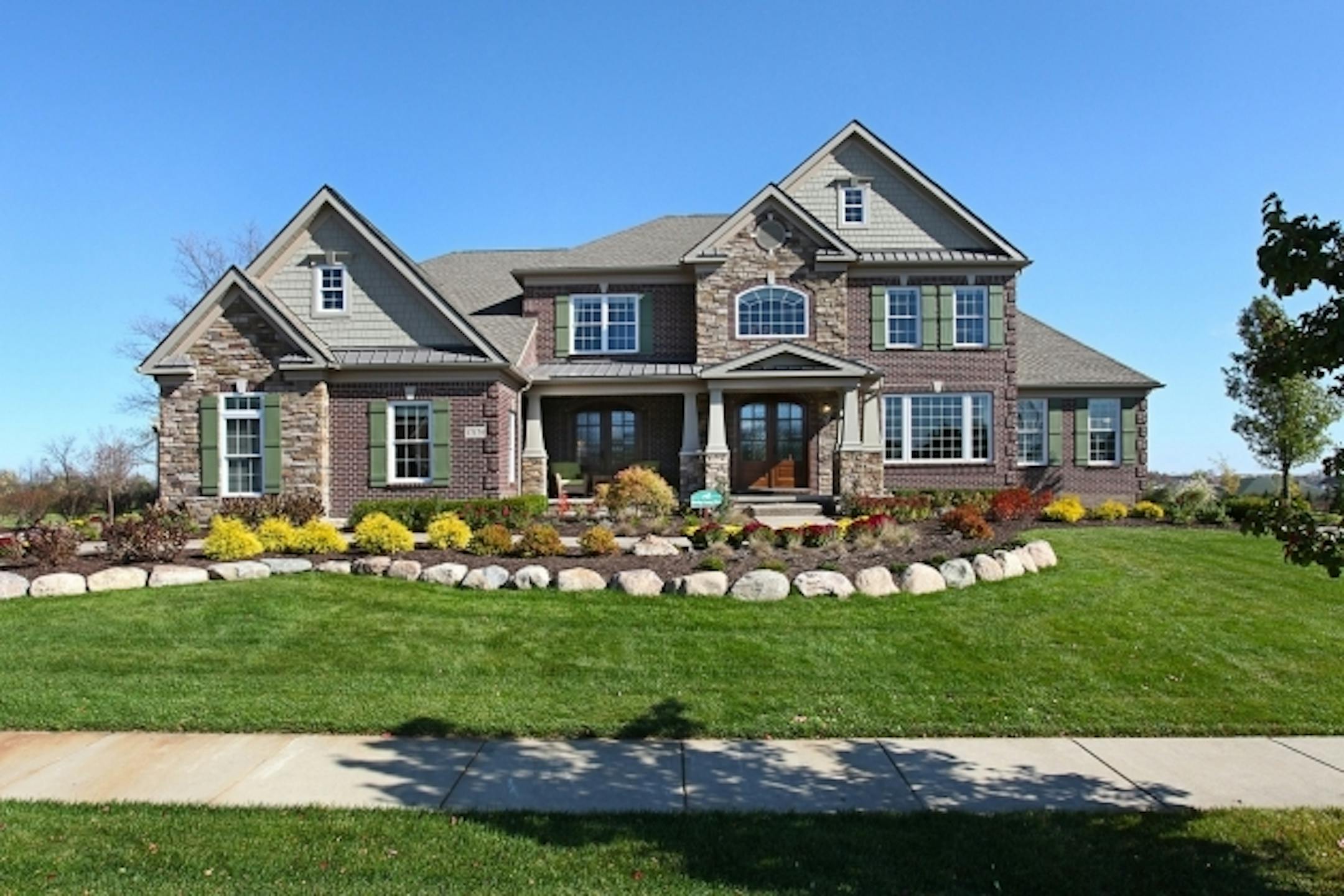 A model home typical of those that will be built at Eden Prairie Woods, the newest Toll Bros. community in Minnesota