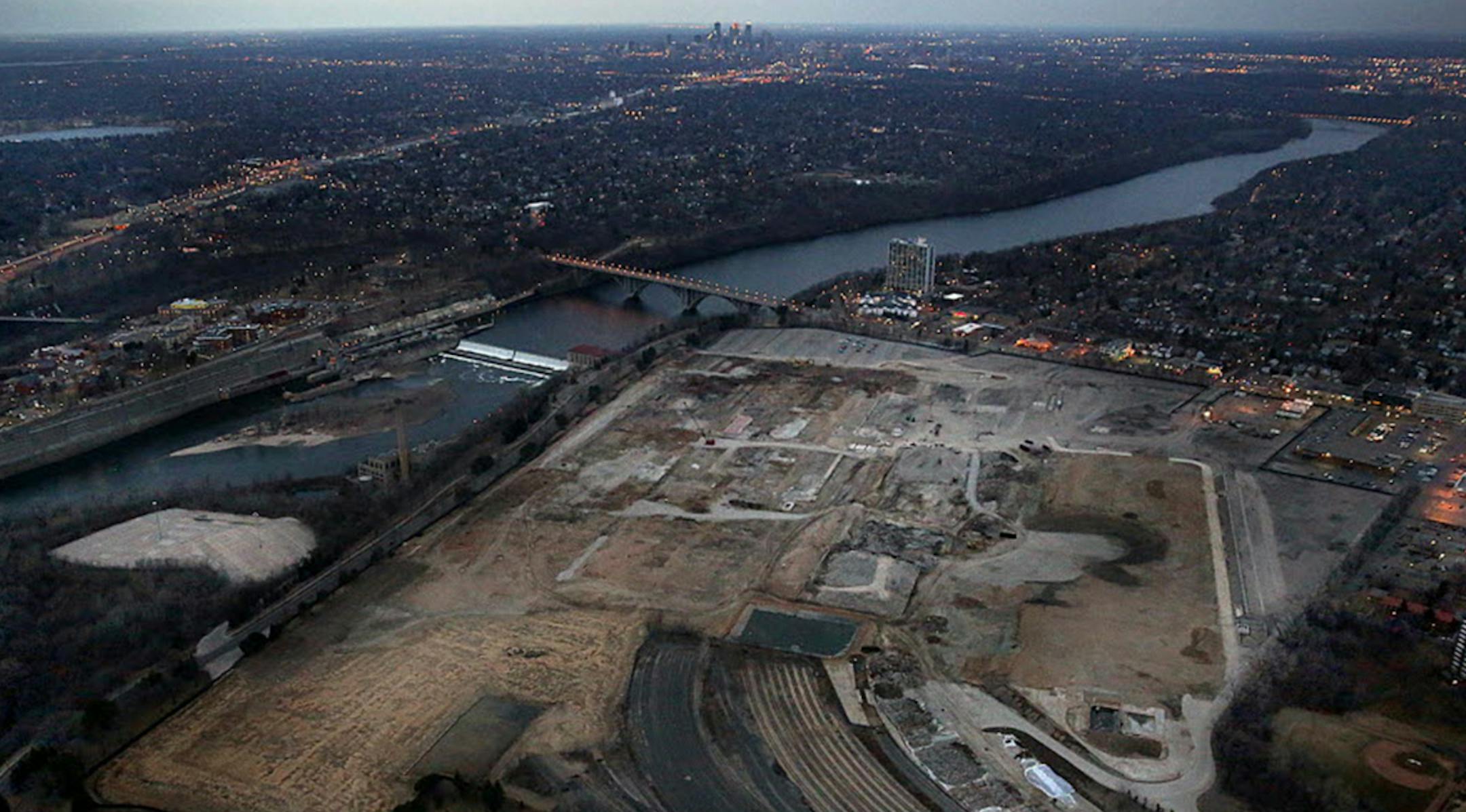 Site of the former Ford Assembly Plant in St. Paul. ] JIM GEHRZ ï james.gehrz@startribune.com / Minneapolis, MN / March 19, 2015 /6:00 PM FordPlant.jpg Jim Gehrz ORG XMIT: MIN1605181628170589