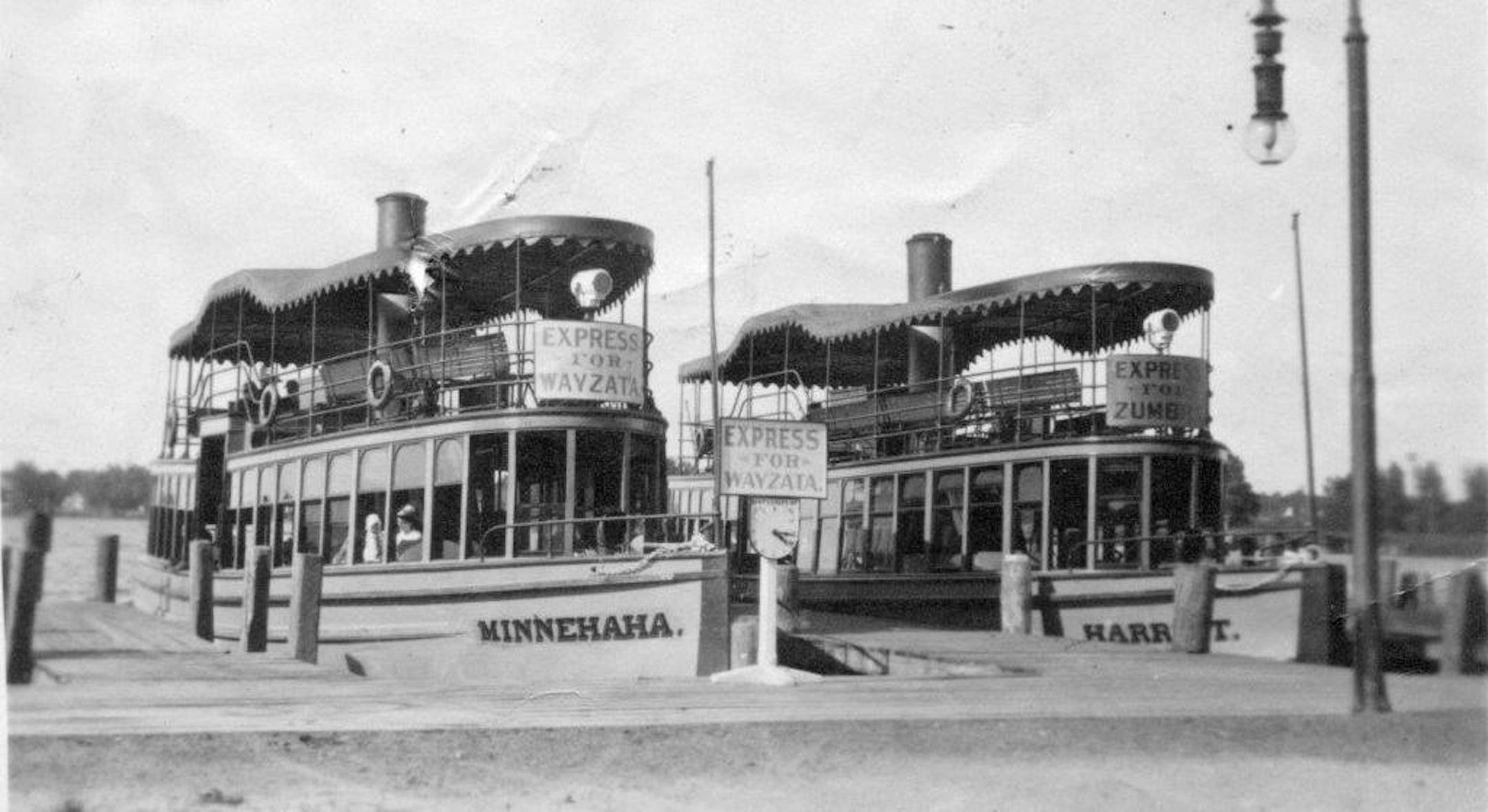 The steamboat Minnehaha in the early 20th Century before it was sunk into Lake Minnetonka. Photo submitted by the Excelsior-Lake Minnetonka Historical Society.
