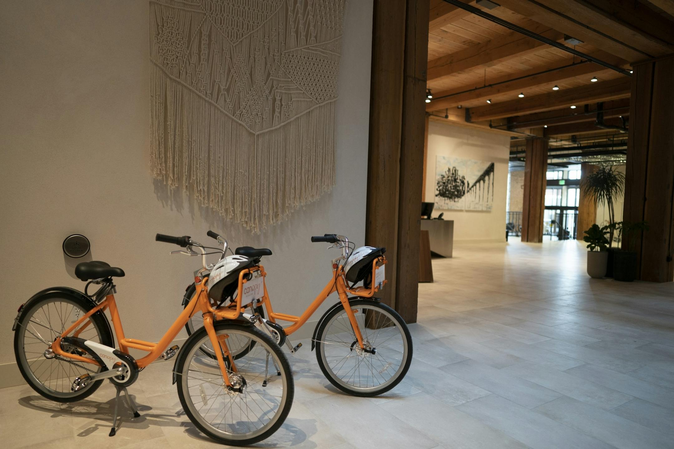 The lobby at the Canopy by Hilton at Thresher Square Monday February 25, 2019 in Minneapolis, MN.