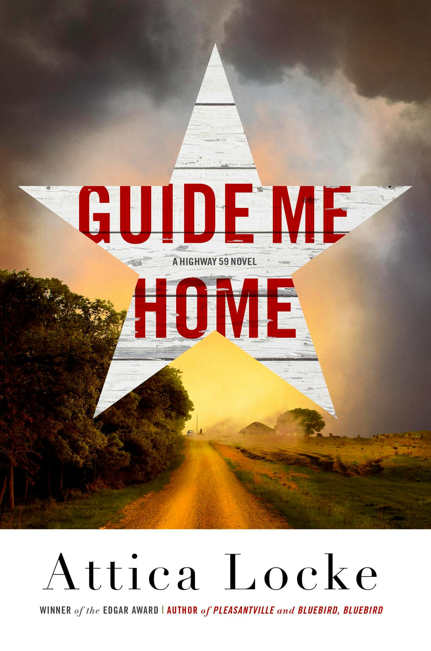 cover of Guide Me Home features a winding rose at sunrise