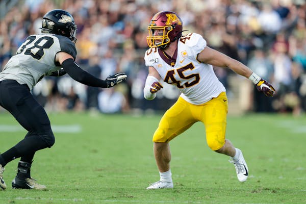 Gophers linebacker and former Eden Prairie star Carter Coughlin has been hampered by injuries this season, but he's starting to feel better.