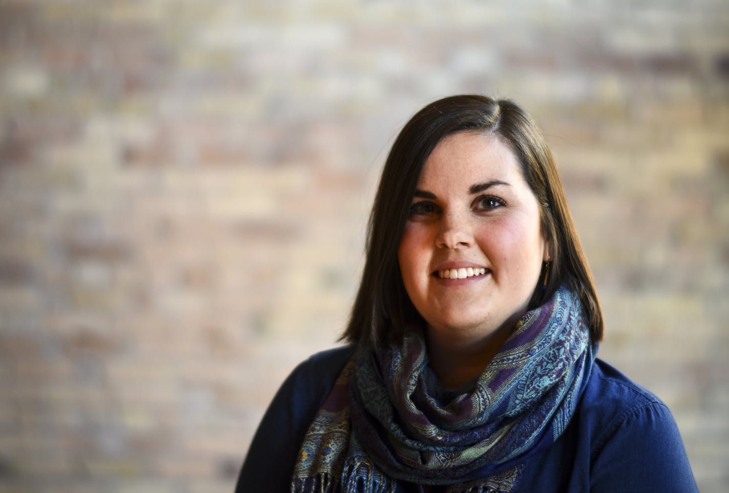 Katie Lauer at the Ann Bancroft Foundation office in Minneapolis.