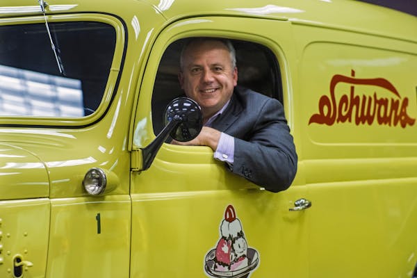 Schwans CEO Dimitrios Smyrnios is helping reshape the frozen food delivery pioneer for the modern family .