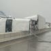 A FedEx truck tipped over on the Richard I. Bong Memorial Bridge on Tuesday evening, a night with heavy winds in northeastern Minnesota.