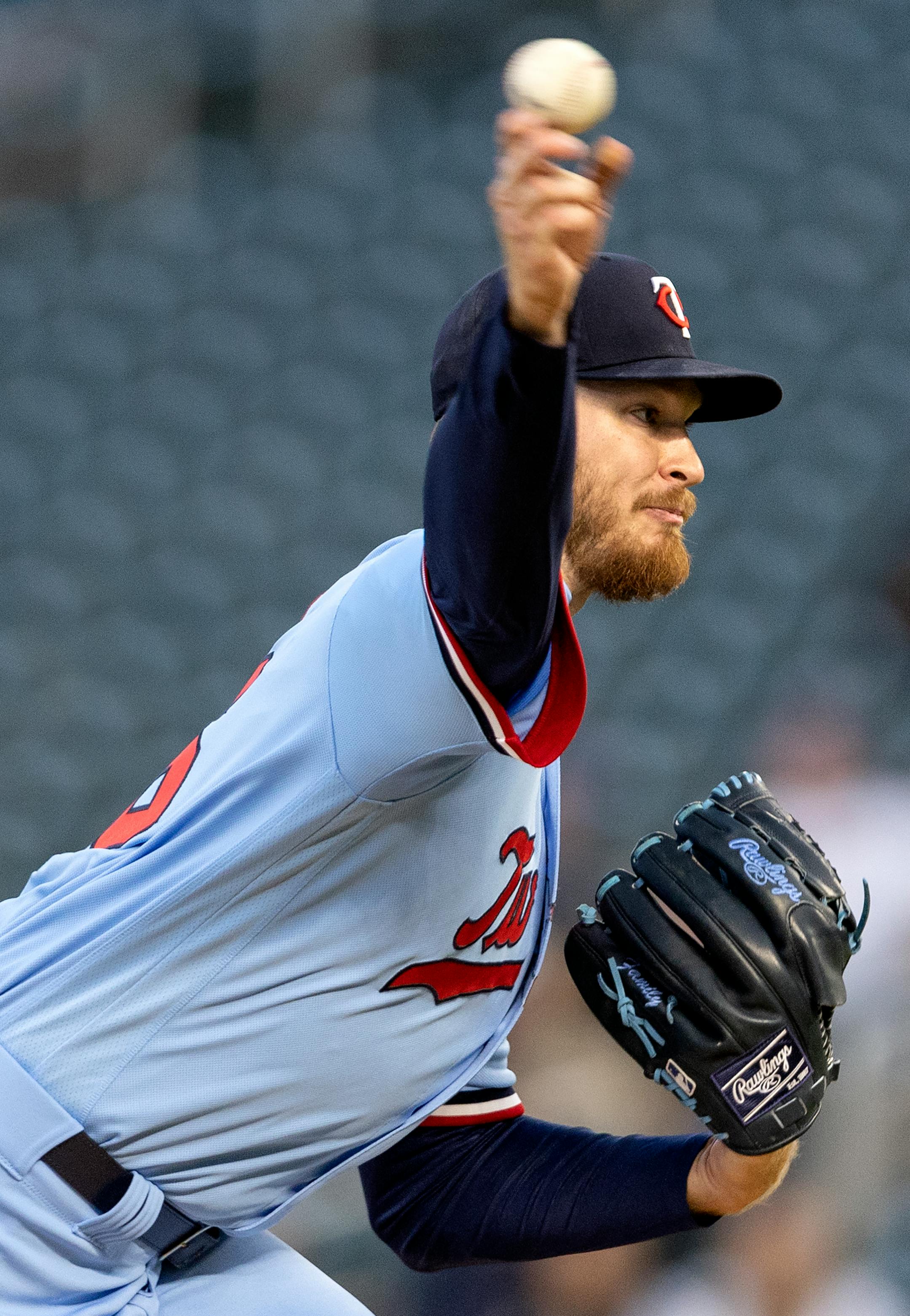 Minnesota Twins pitcher Bailey Ober in the first inning.
