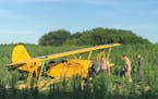This plane crash-landed in a farm field north of the Twin Cities.