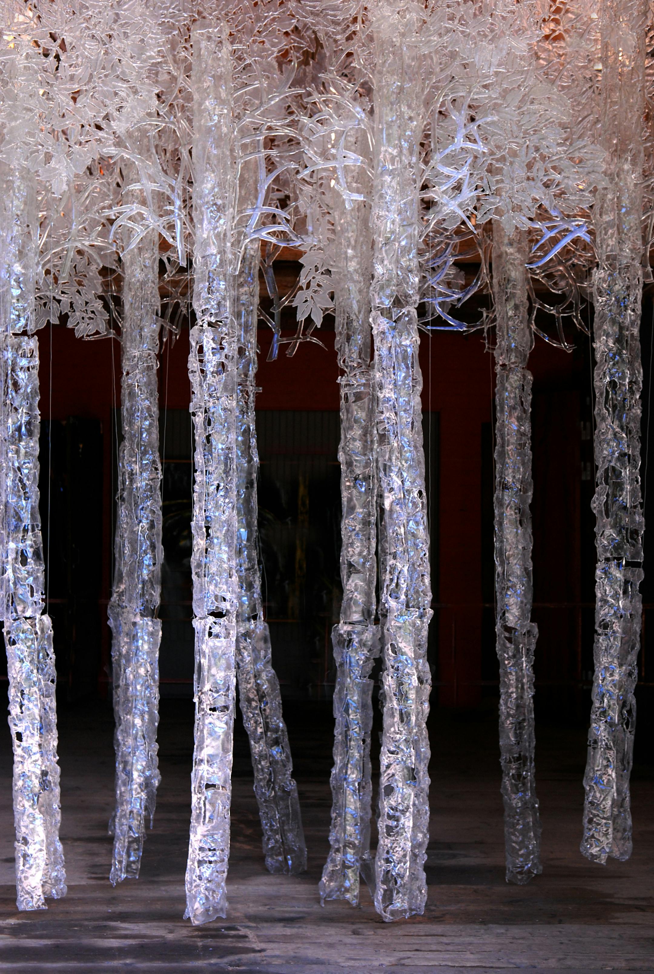 Swedish glass art, part of exhibint at Swedish Institute, "Pull, Twist, Blow."