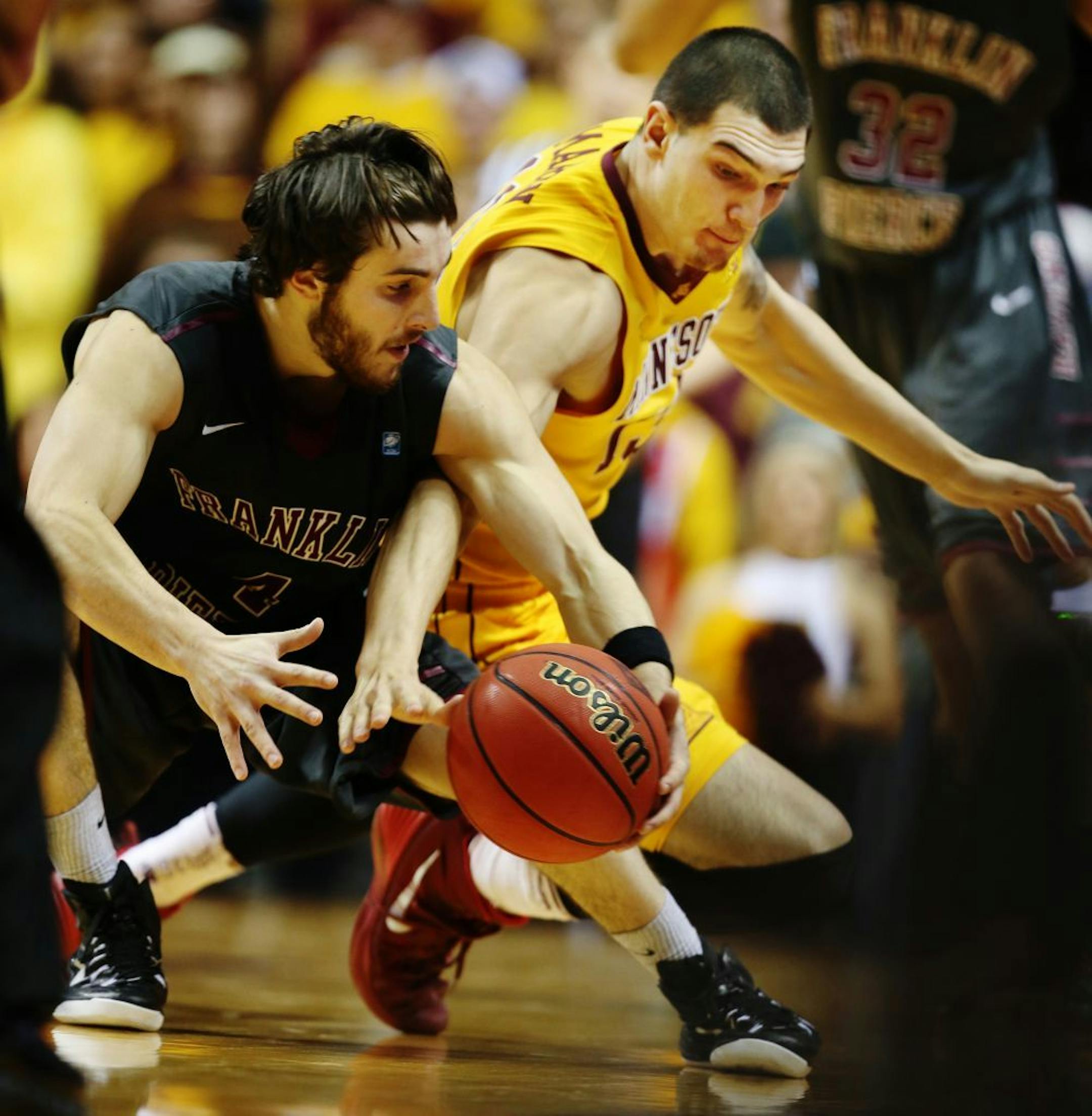 Freshman forward Josh Martin (right) will transfer out of the University of Minnesota, effective immediately, the Gophers announced Monday, two hours before their game against North Dakota.