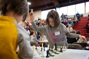 Francesca Marraffa made a move during a match at the Check it Out chess tournament held at the Anwatin Middle School in Minneapolis.



The popularity