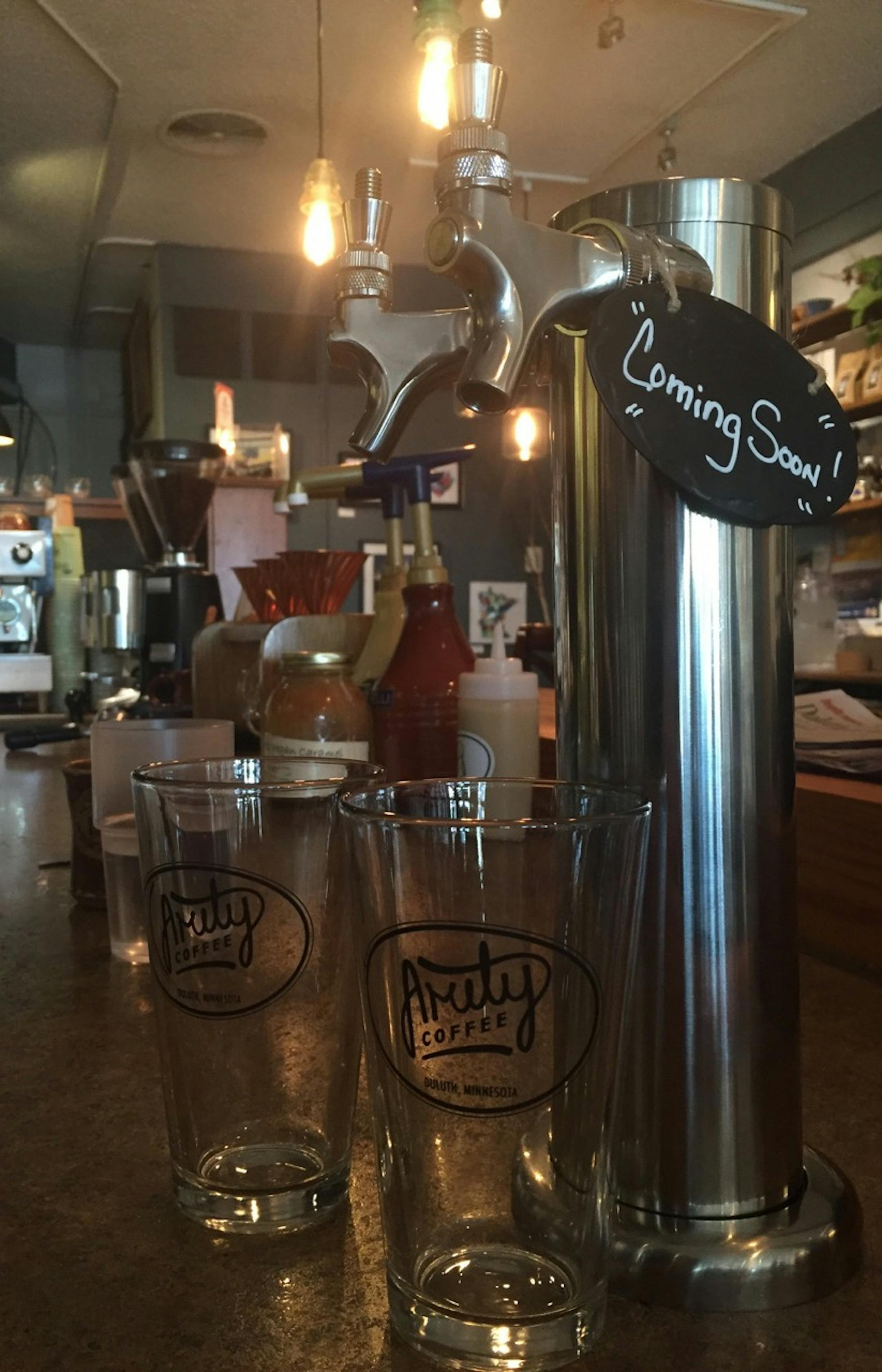 Amity Coffee in Duluth has been approved for a license to sell beer and wine, and hopes to have its beer taps flowing with locally-made brews by October 1.