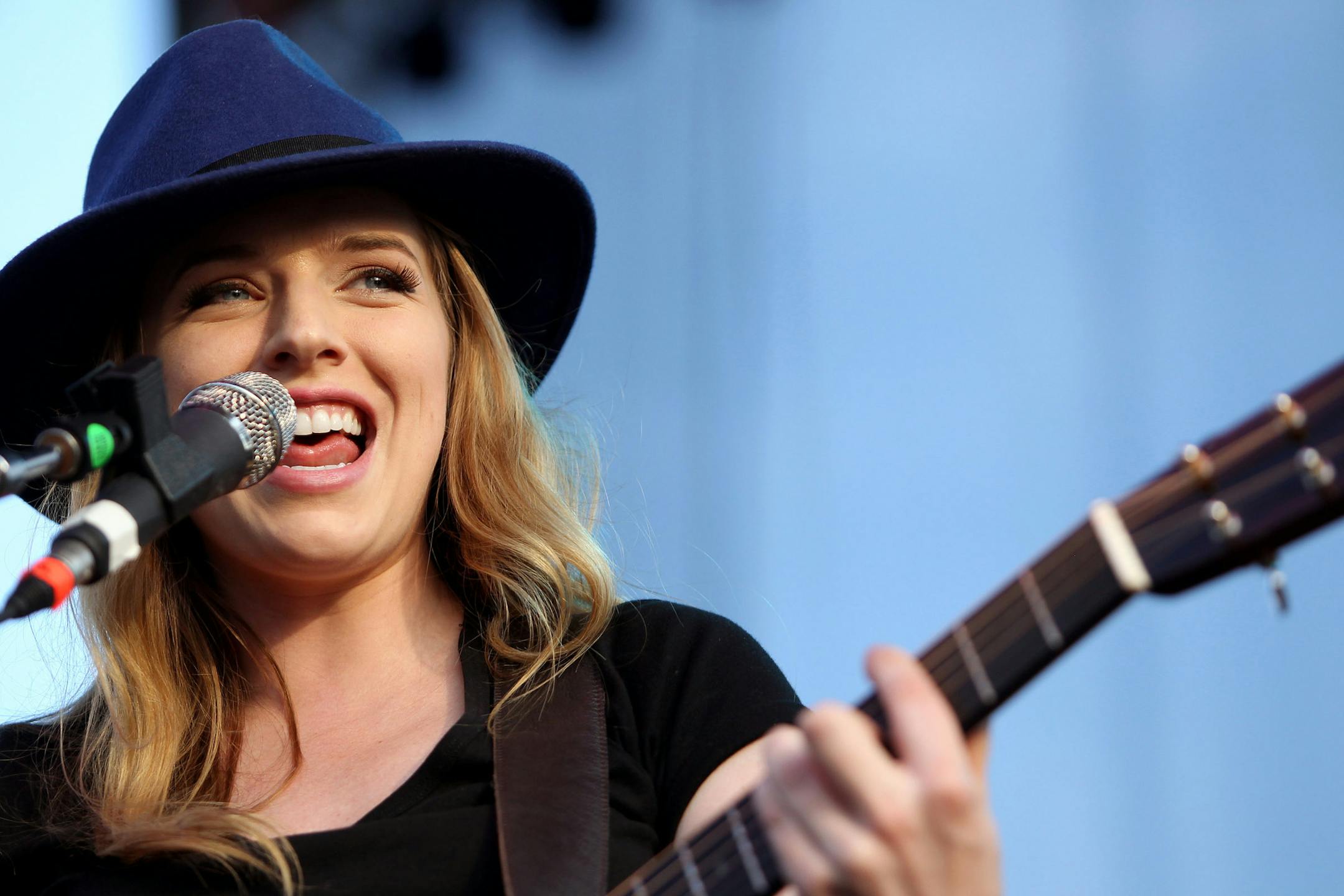 ZZ Ward performs during the Basilica Block Party at Basilica of St. Mary church in Minneapolis, Minn., on Friday, July 12, 2013. ] (ANNA REED/STAR TRIBUNE) anna.reed@startribune.com (cq) ORG XMIT: MIN1307122137500193 ORG XMIT: MIN1310041342510880